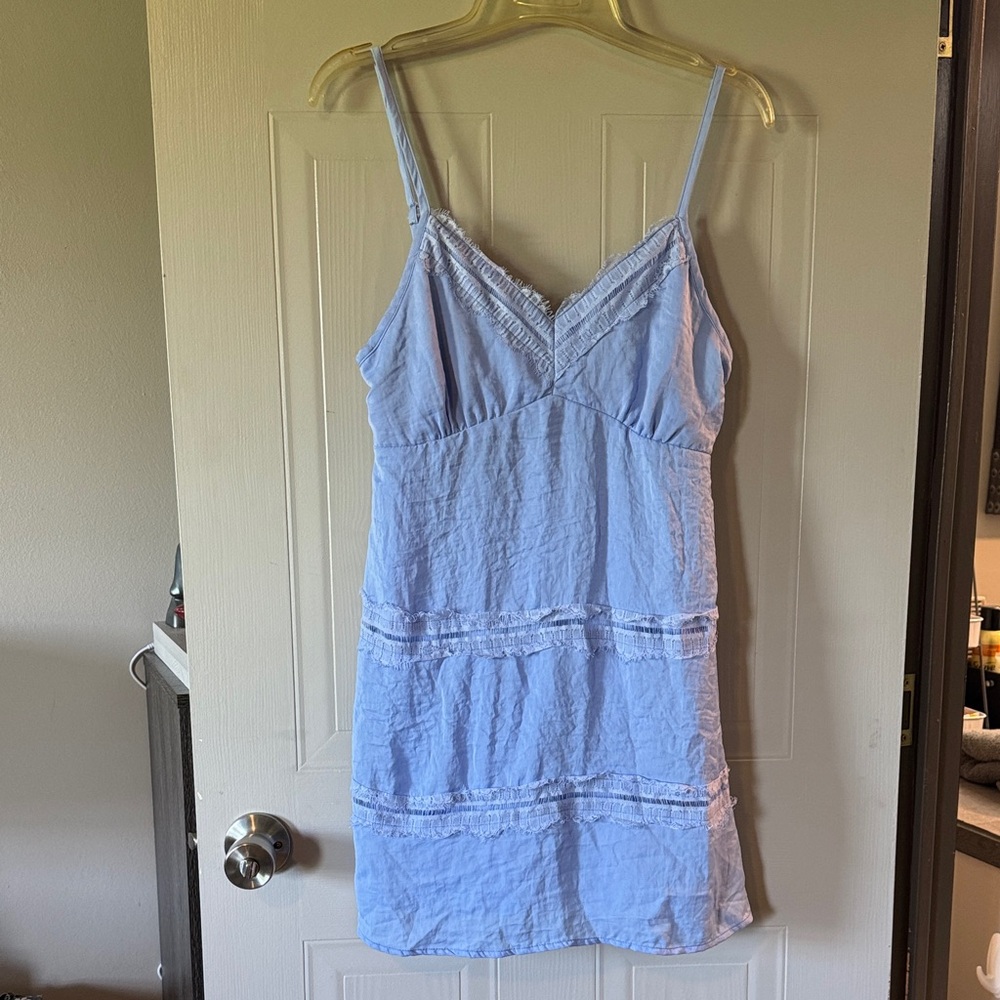 Speechless Sky Blue Slip Dress